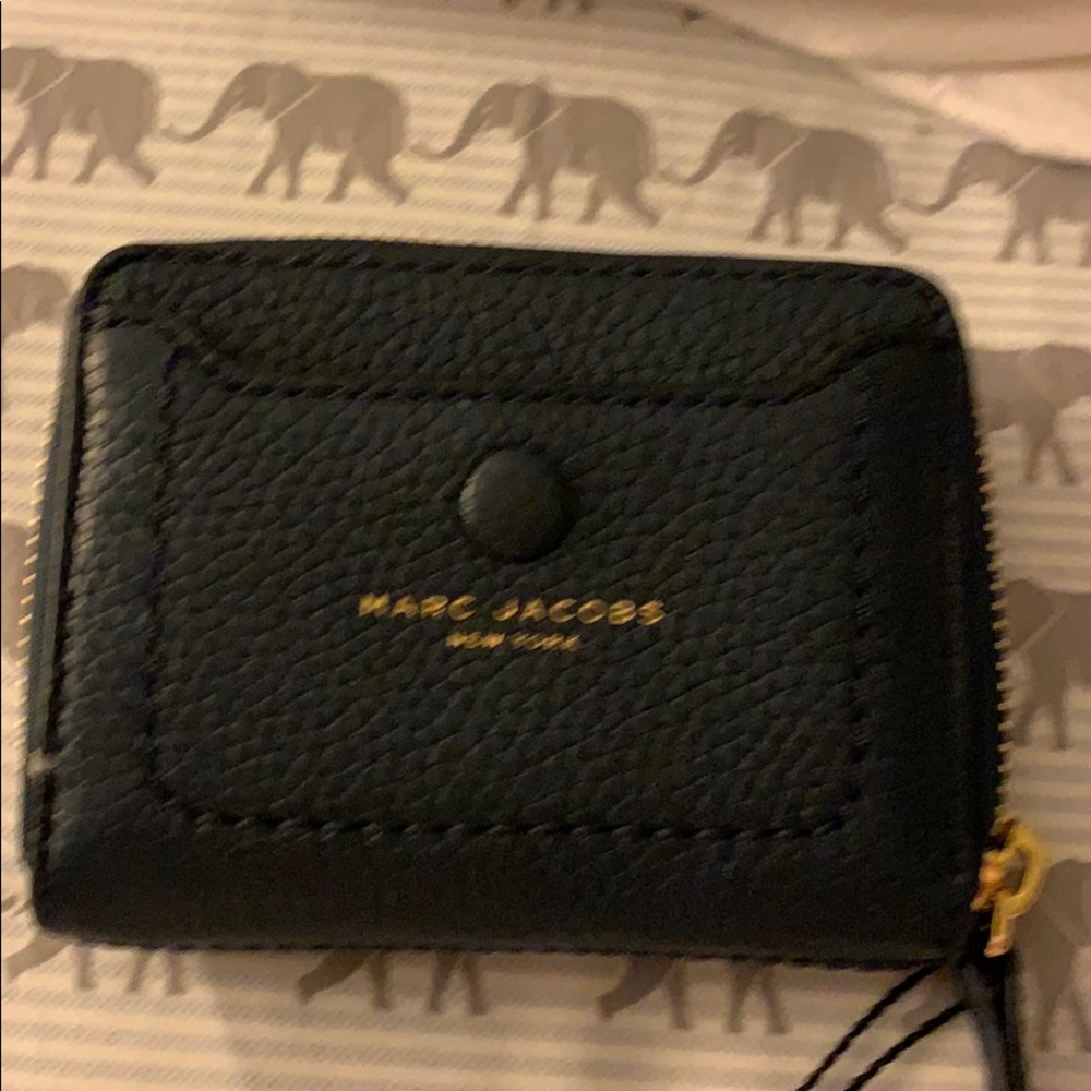 Brand new Marc Jacobs small blue sea zip around